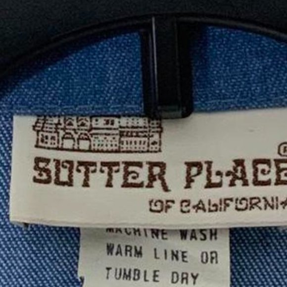 VINTAGE Denim Blazer Jacket - Picture 5 of 8